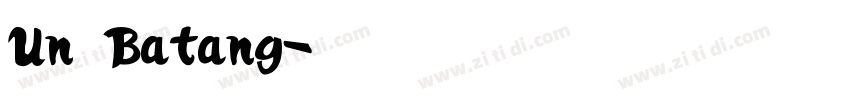 Un Batang字体转换